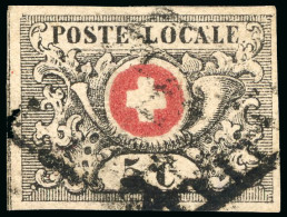 Schweiz, Genf 1850 Übergangsperiode, Waadt 5c Sauber - 1843-1852 Poste Federali E Cantonali