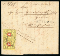 1850-1852, Durheim Ausgaben Sammlung Von Ca 294 Meist Gestempelten Marken Und 8 Briefen - Collections