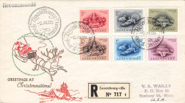 LUXEMBOURG - FDC 1955 CARITAS - USA Mi 541-546 / 1276 - FDC