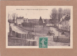 CPA 60 Boran Place Du Carrouge Et Rue Du Pont - Boran-sur-Oise