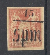 SPM - 1885-91 - N°YT. 7 - Type Sage 15 Sur 40c Rouge-orange - Neuf (*) / MNG - Nuevos