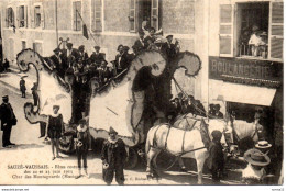 CPA SAUZE VAUSSAIS 79 Fetes Costumées Des 22 Et 23 Juin 1913: Char Des Montagnards - Sauze Vaussais