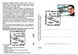 ITALIA ITALY - 2011 SAMARATE (VA) 40 Anni Primo Volo Elicottero AW109 Agusta Westland Su Cartolina Spec. E.Bolla - 11055 - Hélicoptères