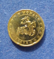 COIN MONACO 20 CENT 2003 CAVALIERE PRINCIPE RANIERI III ISSUE 3 ISSUED 100000 - Mónaco