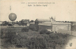 Themes Div Ref UU216-aviation-mongolfieres -ballons -lyon -exposition Internationale De 1914- Le Ballon Captif - - Montgolfières