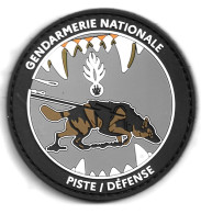 Ecusson PVC GENDARMERIE NATIONALE PISTE / DEFENSE - Police & Gendarmerie