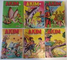 Lot De 7 Petits Formats AKIM 214-215-216-220-221-225 De 1968 & 510 De 1980 BON ÉTAT - Lots De Plusieurs BD