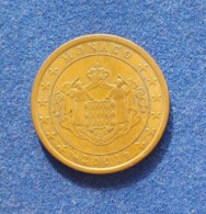 COIN MONACO 5 CENT 2001 STEMMA DEL PRINCIPATO DI MONACO ISSUE 1 ISSUED 300000 - Monaco