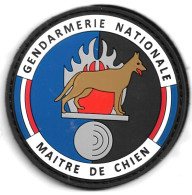 Ecusson PVC GENDARMERIE NATIONALE MAITRE DE CHIEN BBR - Policia