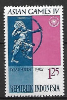 INDONESIE       -    1962.   Jeux De Djakarta    -   TIR A L ARC   -     Neuf  ** - Tir à L'Arc