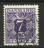 Danmark Porto 1930, 7 Ore Used. Mi.nr P21 - Postage Due