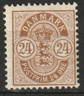 Danmark 1901/1902,  24 Ore MiNr. 39 MH* - Ungebraucht