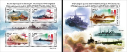 Niger 2023, WWII, HMS Eclipse And HMS Laforey, 4val In BF+BF - Submarines