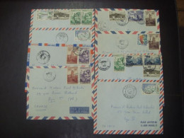 LOT DE 8 LETTRES DIFFERENTES DES COMORES  DES ANNEES 1960 - Covers & Documents