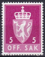 NORWEGEN 1980 Mi-Nr. D 106 Dienstmarke ** MNH - Dienstmarken