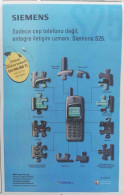 SIEMENS S 25 ADVERTISING/ NOT ONLY MOBILE PHONE, BUT A COMMUNICATION EXPERT - Telefonía