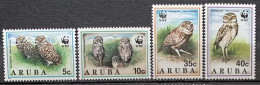 Aruba 1994 Mi# 134-137 ** MNH - Burrowing Owl / WWF - Curaçao, Nederlandse Antillen, Aruba