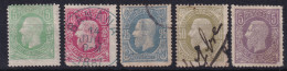 BELGISCH-CONGO 1886 - MLH/canceled - Sc# 1-5 - 1884-1894