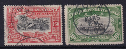 BELGISCH-CONGO 1898 - Canceled - Sc# 29, 30 - 29 Damaged! - Usados