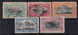 BELGISCH-CONGO 1894-1901 - Canceled - Sc# 18, 19, 20, 21, 25 - Gebraucht