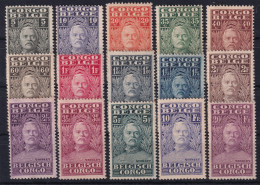 BELGISCH-CONGO 1928 - MLH - Sc# 115-129 - Complete Set! - Neufs