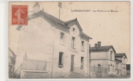 LONGECOURT  21 COTE D'OR  CPA  LA POSTE ET LA MAIRIE - Autres & Non Classés