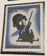 Schweiz Swiss Soldatenmarken  Fliegerabwehr Fliegerabwehrtriple 1939 Z 23 - Vignetten