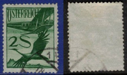 AUSTRIA ÖSTERREICH AUTRICHE 1925 Mi 484 Sc C28  FLUGPOST Air Mail Correo Aéreo Poste Aérienne Crane Airplane - Oblitérés