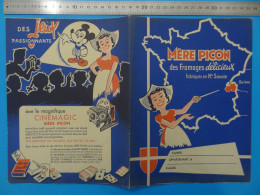 Protège-cahier Publicitaire MERE PICON Fromages Saint-Félix (Haute-Savoie) Cinémagic Walt Disney Mickey - Chocolat