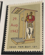 Schweiz Swiss Soldatenmarken  Ter. Bat. 127 Troupe Territorial Z 23 - Labels