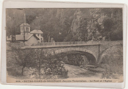 ALBERVILLE 73 SAVOIE  CPA NOTRE DAME DE BRIANCON - LE PONT ET L'EGLISE - Albertville