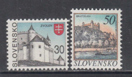 1993 Slovakia Castles Definitives High Values MNH - Nuevos