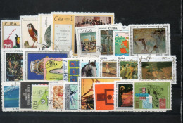NE - Cuba - 1 -  Lot De Environ 25 Timbres Oblitérés - Collections, Lots & Séries