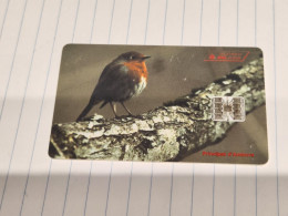 ANDORRA-(AD-STA-0053)-Túrdids-Pit Roig-(Erithacus Rubecula)(1)(100units)(C64159675)(6/96)(tirage-15.000)used Card+1card - Andorra