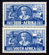 SOUTH AFRICA - 1941 3d AUXILIARY SERVICES VERTICAL PAIR MNH ** SG 91 (2 SCANS) - Nuevos