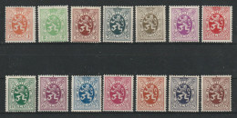 Belgie OCB 276 / 288A  * MH - 1929-1937 Heraldieke Leeuw