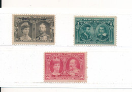 Canada N° 85, 86 Et 87 Neufs * Avec Charnière - Unused Stamps