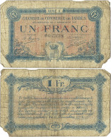 France - BILLET - Chambre De Commerce De TARBES - UN FRANC - 1919 - JP.120.22 - 15-228 - Bons & Nécessité