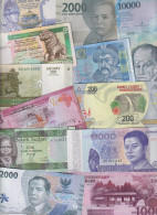 DWN - 125 World UNC Different Banknotes - FREE INDONESIA 5 Sen 1964 (P.91a) REPLACEMENT XAM - Sammlungen & Sammellose