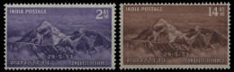 Indien 1953 - Mi-Nr. 228-229 ** - MNH - Mount Everest - Ungebraucht