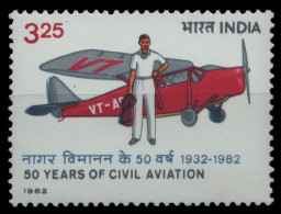 Indien 1982 - Mi-Nr. 919 ** - MNH - Flugzeuge / Airplanes - Ungebraucht