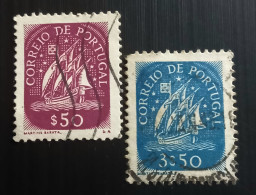 Portugal  1943 Stamps Voilier - Modèle: Jaime Martins Barata X 2 Used - Oblitérés