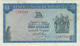 Rhodesia - 1 Dollar - 1971.07.19 - P 30.e - Serie L/36 - Sign. 1 - Rhodesia
