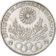 République Fédérale Allemande, 10 Mark, 1972, Munich, SUP, Argent, KM:135 - Other & Unclassified