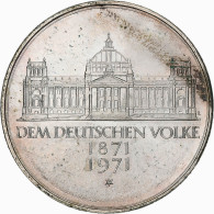 République Fédérale Allemande, 5 Mark, 1971, Karlsruhe, Argent, TTB, KM:128.1 - 5 Mark