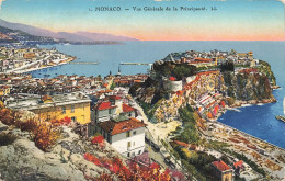 MONACO - Vue Générale De La Principauté - LL - Colorisé - Carte Postale - Panoramische Zichten, Meerdere Zichten