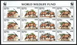 Eritrea 1996 - Mi-Nr. 87-90 ** - MNH - KLB - Wildtiere / Wild Animals - Eritrea