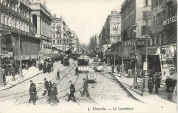 FRANCE - Marseille - La Canebière - Animé - Carte Postale Ancienne - Canebière, Stadscentrum