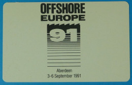 UK - Great Britain - International Payphones Scotland - IPL - Offshore Europe 91 - 50 Units - Eurostar, Cardlink & Railcall