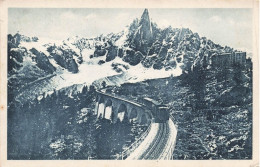 FRANCE - Chamonix-Mont-Blanc - Hôtel Et Viaduc Du Montenvers Et L'Aiguille Du Drû - Carte Postale Ancienne - Chamonix-Mont-Blanc